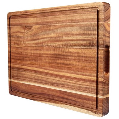 20 Inch Large Acacia Wood Cutting Board 1.5'' Thick, 20''L x 15''W, 
