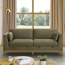 Thomaville Mokena Green Fabric 2 Seater Storage Sofa (SRP £499) *DAMAGED*