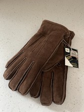 Brown Suede Men's Gloves New But with Mark See Photo Size Medium