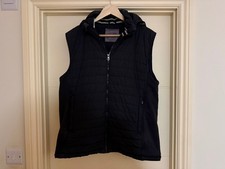 ZARA MAN BLACK BODYWARMER COAT JACKET GILET VEST REMOVABLE HOOD EXTRA LARGE XL