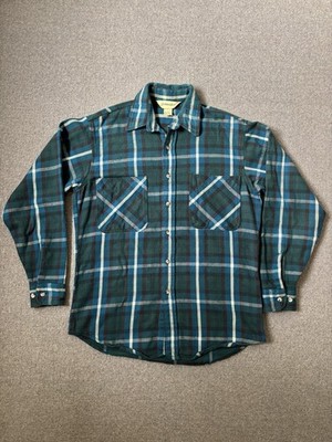 Vintage St Johns Bay Big Mac Herren Hemd Medium Flanell Karo JC Penney USA