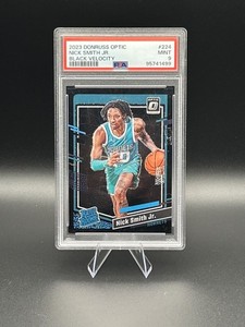 Nick Smith Jr 2023 Donruss Optic Black Velocity /39 PSA 9
