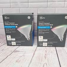 2PK GE Cync Smart Led Light Bulb PAR38 Color Changing WiFi Bluetooth
