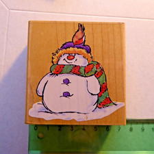 Motivstempel   Penny Black  Stempel  Schneemann mit Vogel   🎄🎄🎄