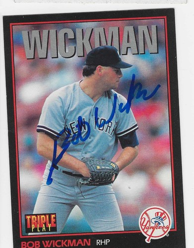 Bob Wickman New York Yankees persönlich handsignierte Karte