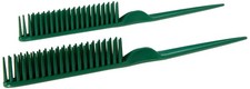 3 Row Styling Comb For Detangling, Defining And Separating Curls Green Green