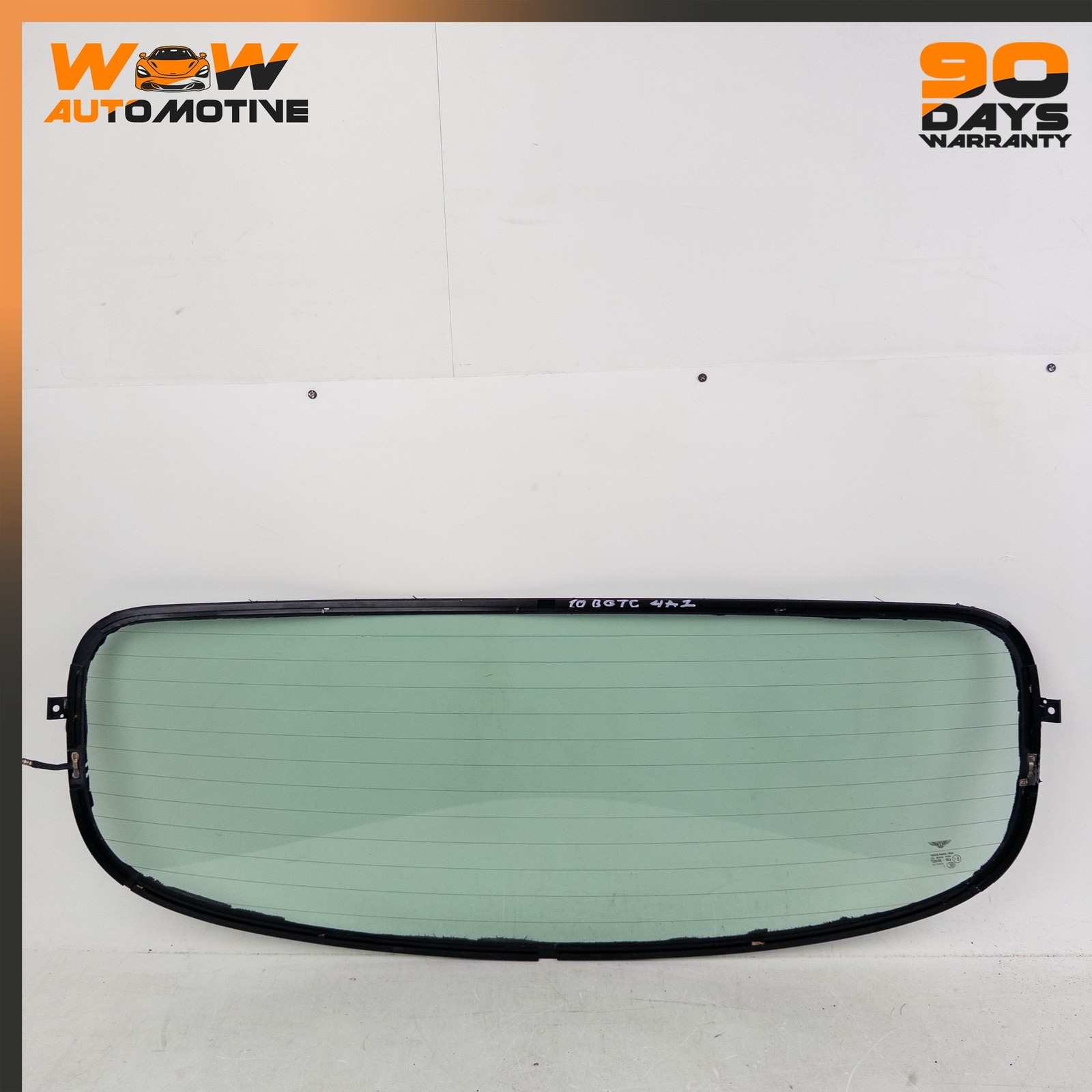 07-13 BENTLEY CONTINENTAL GTC CONVERTIBLE TOP REAR BACK GLASS WINDSHIELD OEM