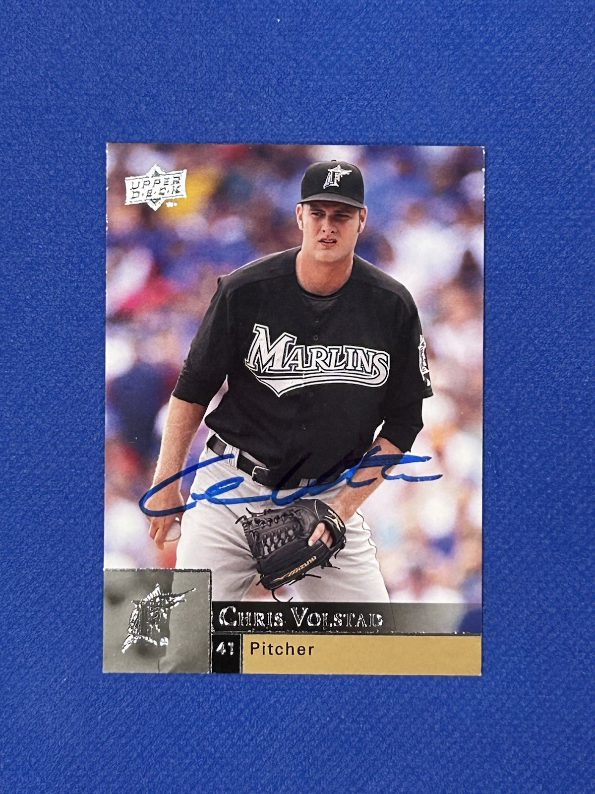 Chris Volstad Autograph Signed 2009 Upper Deck #652 Card MLB Marlins auto