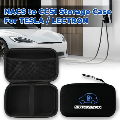 #ad for Tesla Ford GM Hyundai Electric Car Charger Adapter Storage Protective Case amp; $11.80