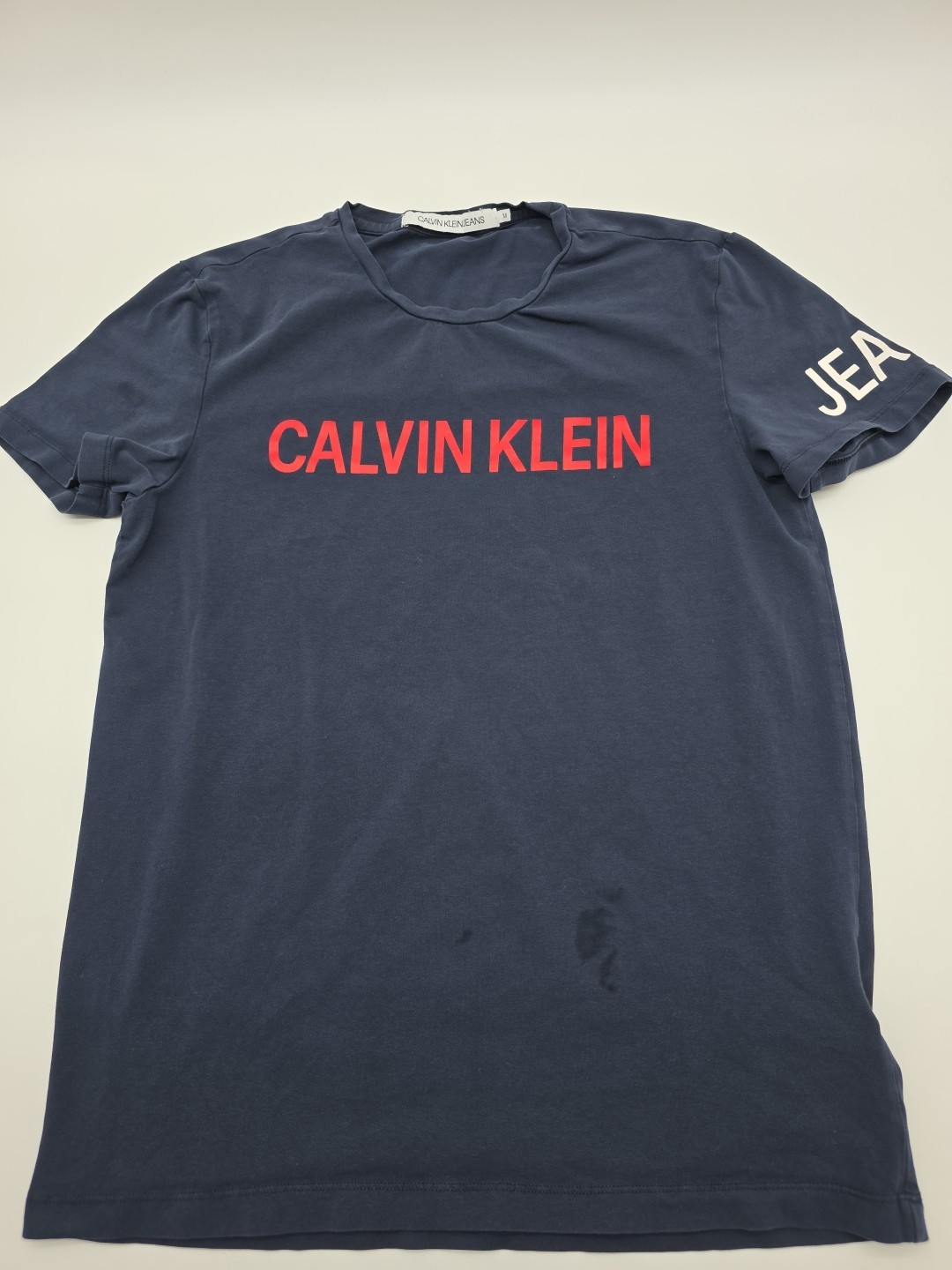 Calvin Klein Spell Out T-shirt Men Medium Blue #38039