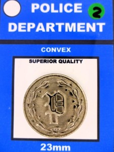 POLICE DEPARTMENT UNIFORM BUTTON SUPERIOR QUALITY 23mm