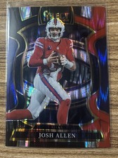 2025 Panini Select - JOSH ALLEN - #86 - Black & Red Prizm Shock | Buffalo Bills