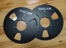 One Pair Black TASCAM 10.5'' 1/4Aluminum Reel to Reel Tape Reel RE-1400