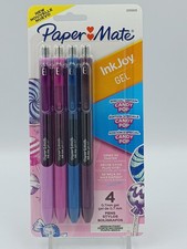 Paper Mate InkJoy Gel Pens, Candy Pop Colors, Medium 0.7mm Point, 4 Count NEW