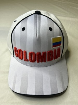 Gen2 Colombia Soccer Cloth Back Adjustable Ball Cap Hat White Red BlackOS NWT E3