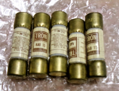 5) Tron KAB-15 Rectifier Fuse Bussmann 250V