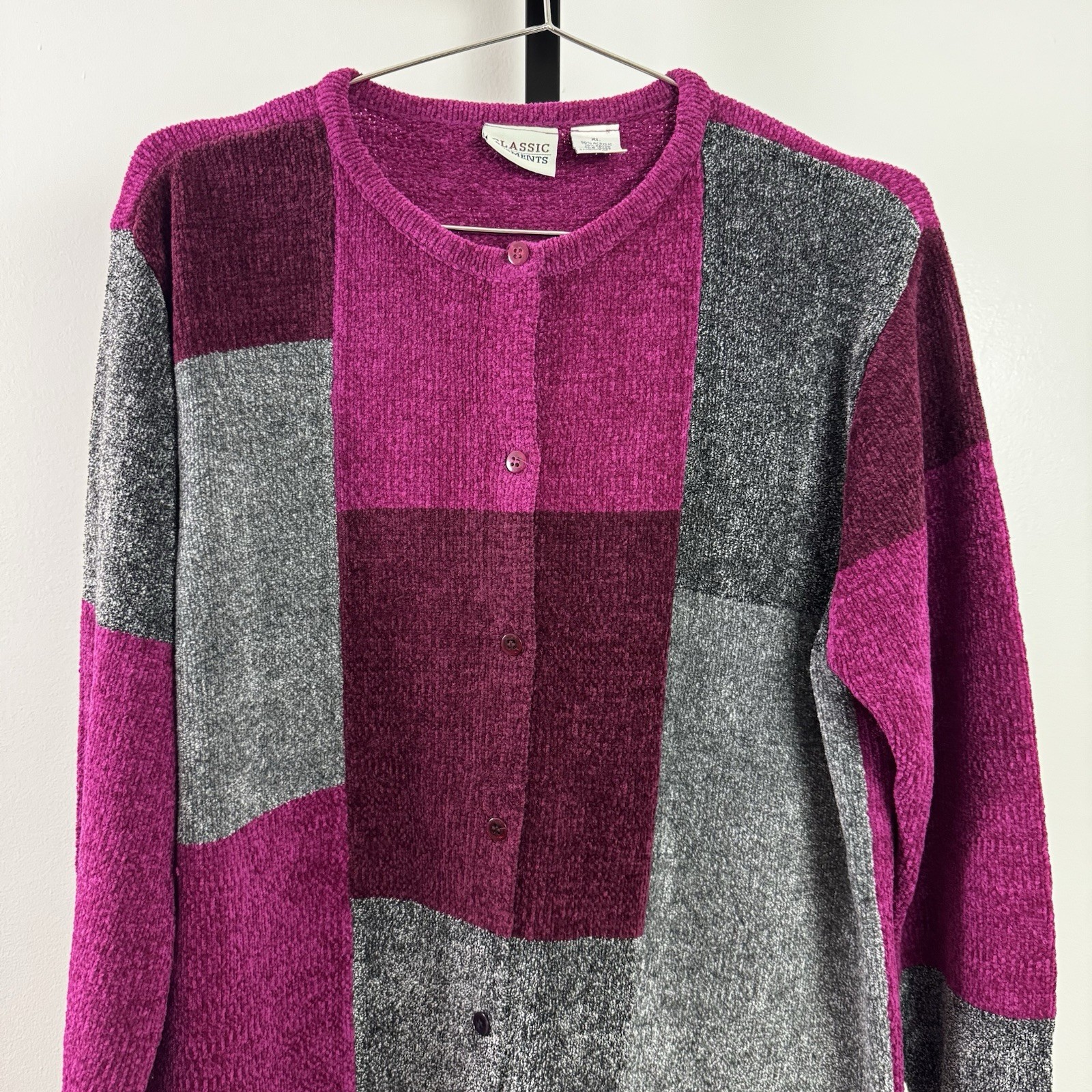 CLASSIC ELEMENTS Ladies Chinelle Patchwork Cardig… - image 2