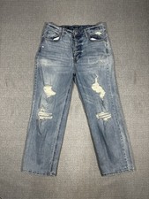 Wild Fable Jeans Size 12 Straight Distressed Button Fly