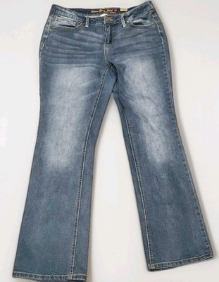 Faded Glory Ultimate Boot Jeans Women Size 16 Medium Wash Blue Denim Bootcut