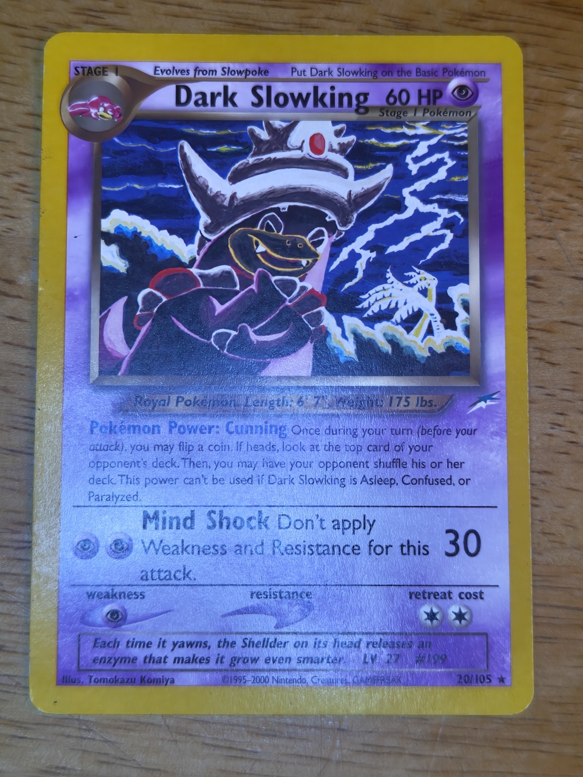 Pokemon Dark Slowking 20/105 Rare Never Played