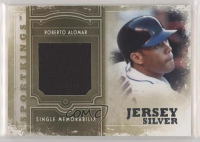 2012 Sportkings Series E Single Memorabilia Silver Jersey Roberto Alomar HOF 7eo