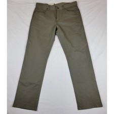 Perry Ellis Portfolio Mens Straight Fit Pants 34x30 Bungee Cord Green 4CFB9279SA