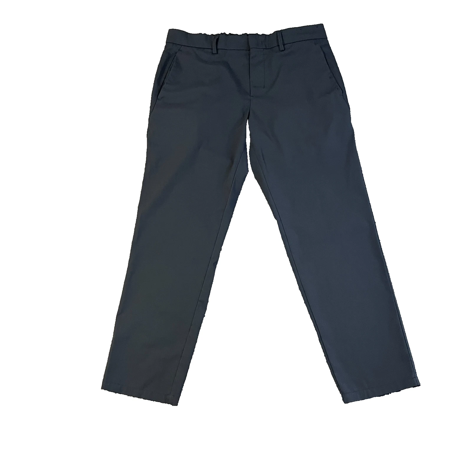 Mens Hugo Boss Waterproof Golf Trousers W34 L28 Tapered Navy Blue Wash Spectre