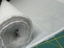 Cotton Woven Fusible Interfacing Iron On White 112 cm Wide Per Metre JTL700 G700