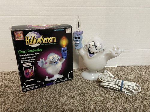 Vintage 1997 Trendmasters HallowScream Nightmare Collection Ghost Candelabra 