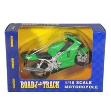 Kawasaki Ninja Motorcycle 1:18 Scale Green Diecast Replica Maisto Road & Track