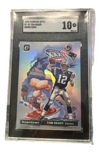 Tom Brady #DT-22 2020 Panini Donruss Optic Downtown card