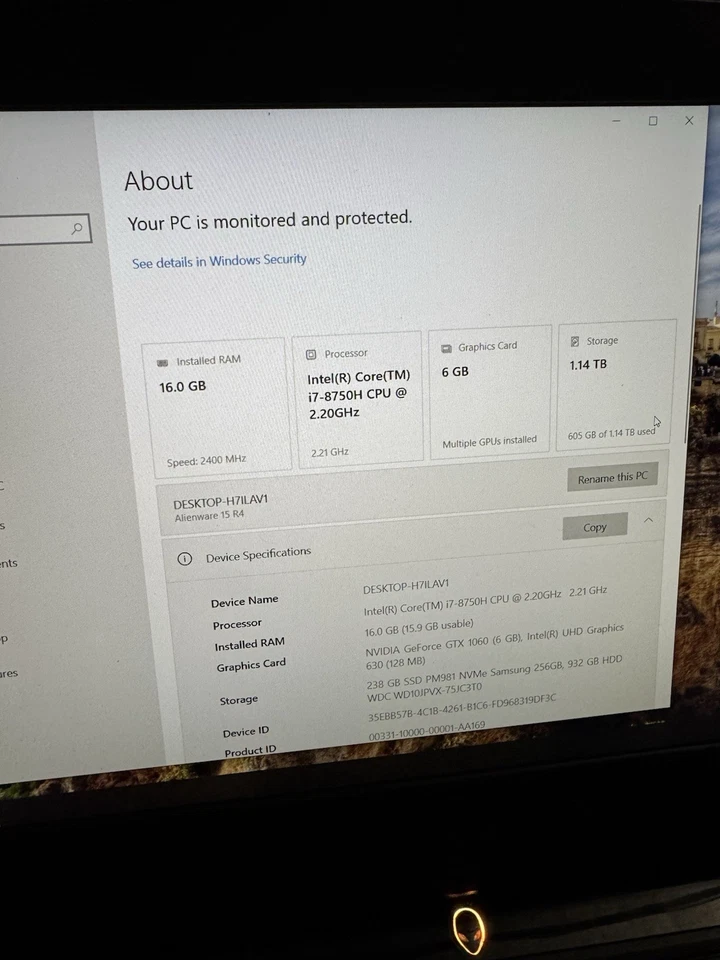 Alienware 15r4 Foto 3 de 4