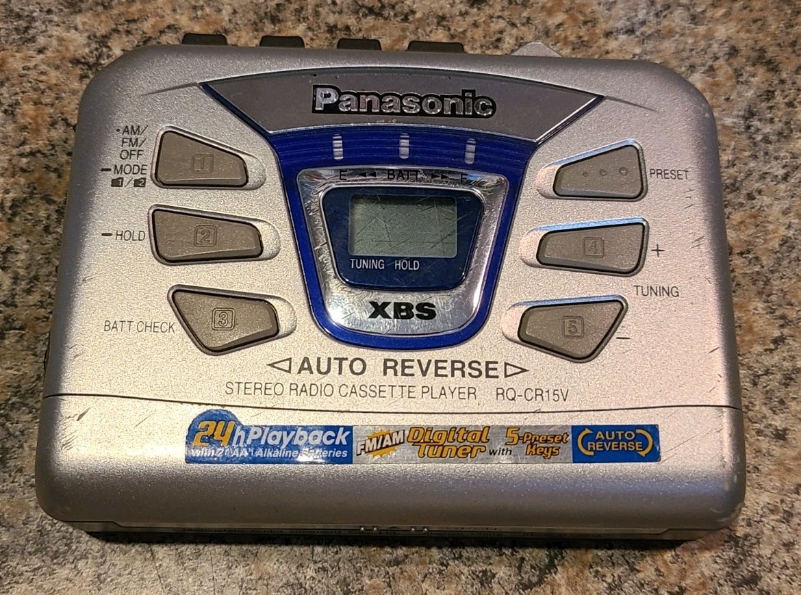 Panasonic RQ-CR15V AM/FM Cassette Player Tested & Working (C11) | eBay
