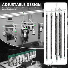 Darkroom Film Negative Drying Hanging Rack Frame Foldable Hanger Windproof 10...