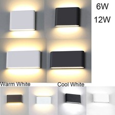 6W 12W LED Wall Sconce Dimmable Up and Down Wall Lights Waterproof Outdoor Lamp