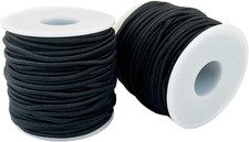 2Mm Elastic Cord, 42M Black Elastic Cord Stretchy Stretch String for Bracelets,