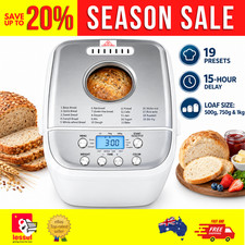 1KG Multifunctional Bread Maker Machine 19 Presets Multi Size Bread Oven