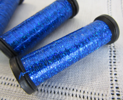 4 Kreinik Metallics Blending Filament #033L ROYAL BLAST holographic Thread lot - Picture 2 of 4
