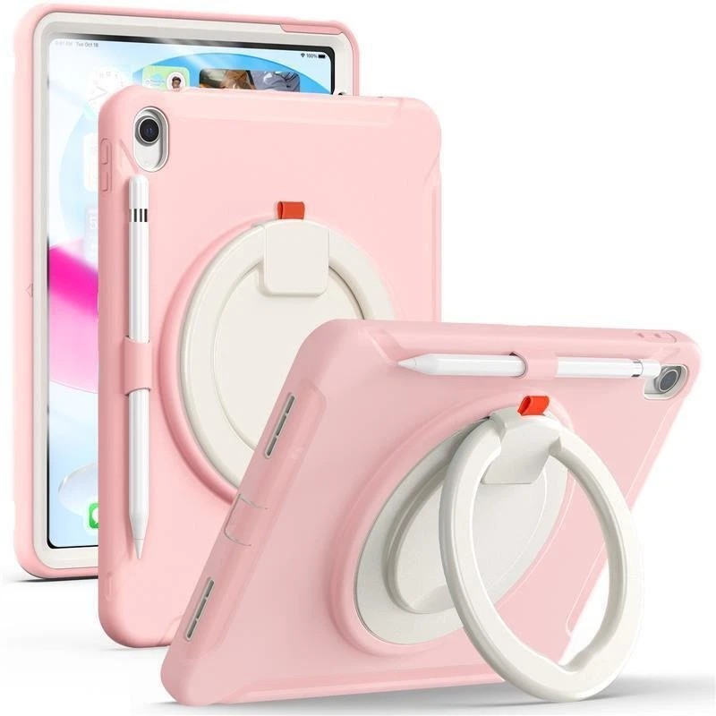 For iPad 10th 10.9 iPad 5th 6th 9.7 Air mini Case Rugged Shockproof Stand Ring - Image 4 of 4