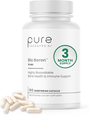 Pure TheraPro Rx Bio Boron 10mg, 3 Months Supply - Bororganic Glycine Boron