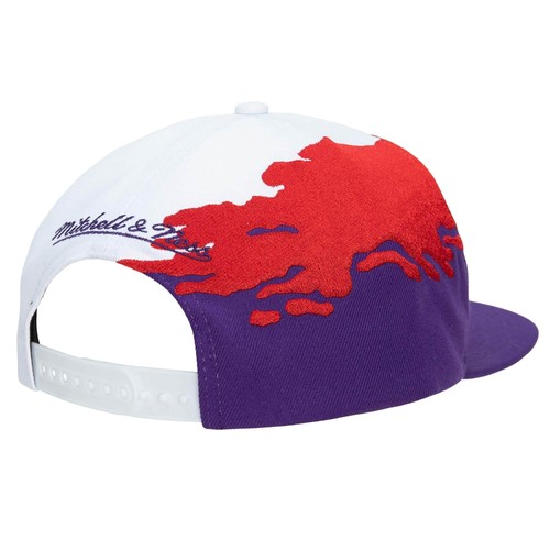 Mitchell & Ness Wht/Prpl/Red NBA Toronto Raptors Paintbrush HWC Snapback - OSFA - Picture 2 of 3