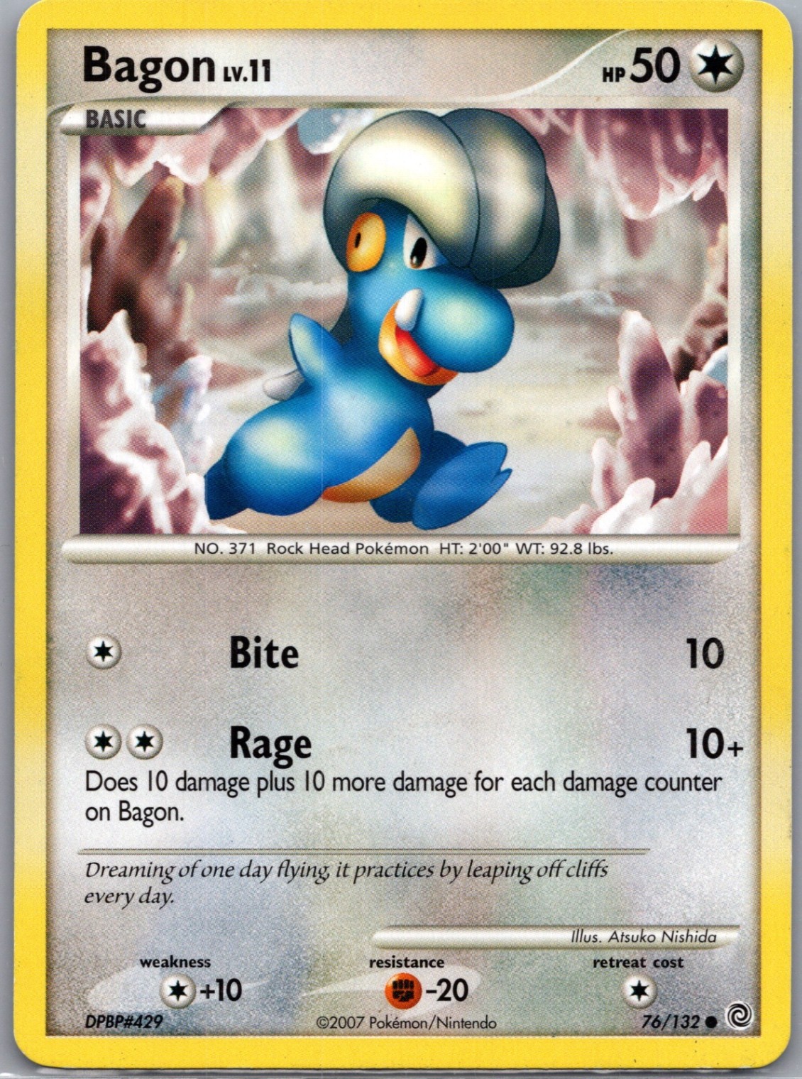 Bagon 76/132 Non Holo Secret Wonders - Pokemon Card - NM