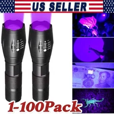 UV Flashlight Black Light Super Bright 120000lm Torch Ultra Violet Lamp LED 