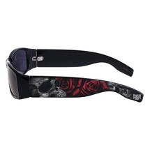 Muerte Skull Chicano Tattoo Art Shades Black Locs Sunglasses Inked Dyse one