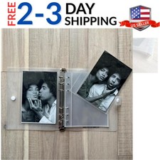 4x6 Photo Booth Photo Album - 6 Ring Glitter Notebook Sparkle Binder With 10 ...