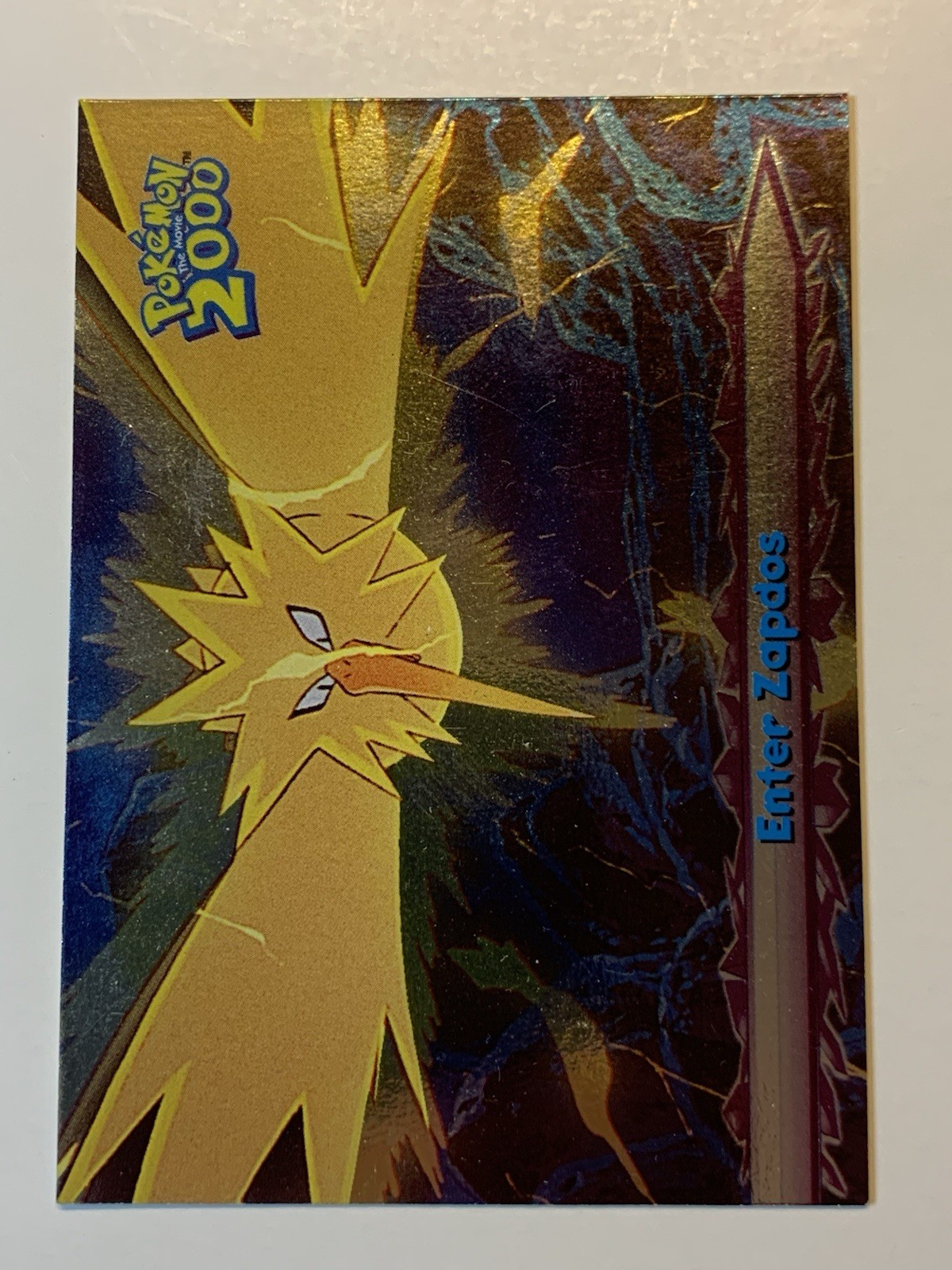 Topps Pokemon the Movie 2000 #33 Enter Zapdos Silver Foil FREE COMBINED SHIP