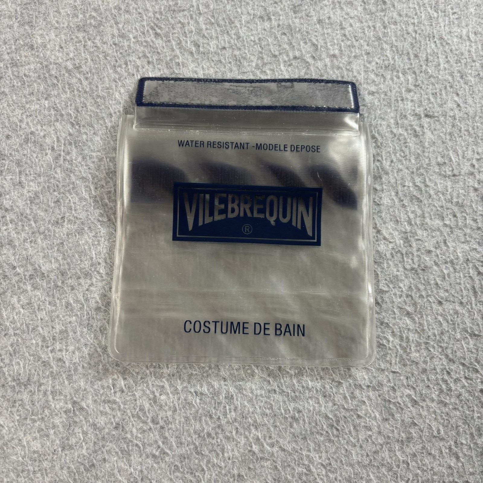 Vilebrequin Swim Trunks Shorts Men XL Black Mesh Lined Drawstring Logo Bag Beach