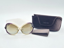 NEW Tom Ford Sonja Women Sunglasses Purple Gradient Oversized Frames 64-14-120