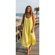 New Old Navy Sleeveless Shirred Maxi Dress Pocketed Women's Plus Size XXL