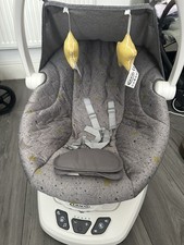 Graco Move with Me Baby Swing Soothers 5 Swaying Speeds, Music Recline